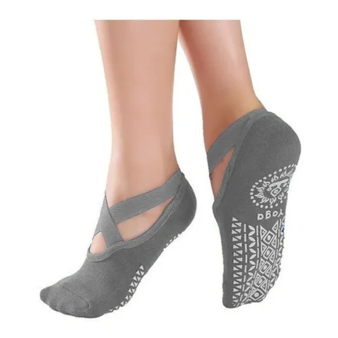 Pack 3 Calcetines Yoga Antideslizantes Transpirables Cruz