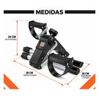Pedalera Con Pantalla Lcd Ejercitadora Rehabilitación Ejercicio Pedal Fit