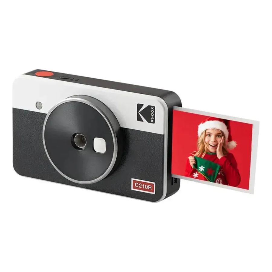 Camara Instantanea Kodak Mini Shot 2 C210R Blanca – Impresora Bluetooth 2 en 1 + 8 Fotos