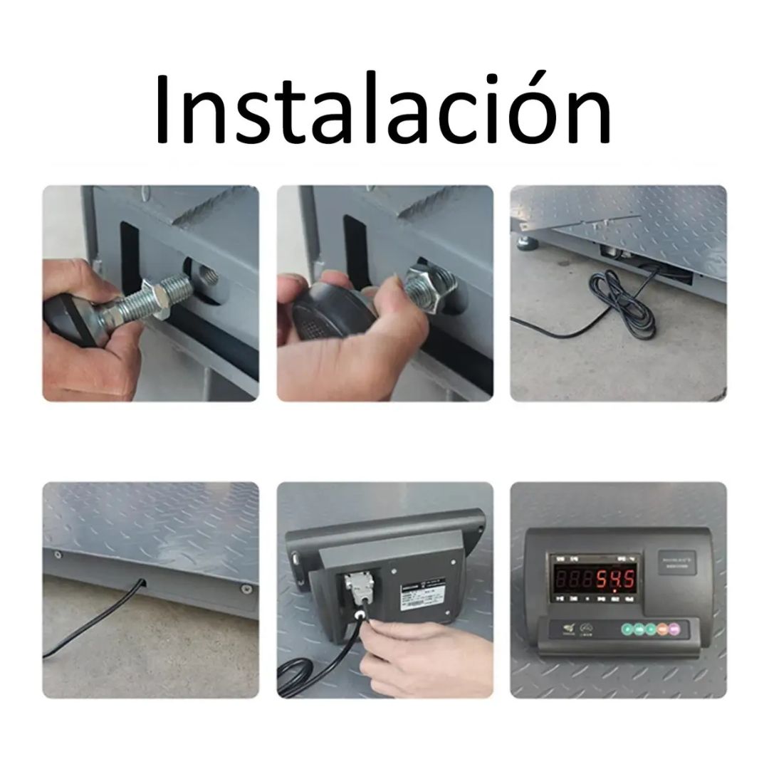 Balanza Plataforma Pesa Digital Industrial 5 Ton 1.5m X 1.5m