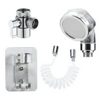 Kit Ducha Bidet Arabe Lavamanos Acero Inoxidable Completo