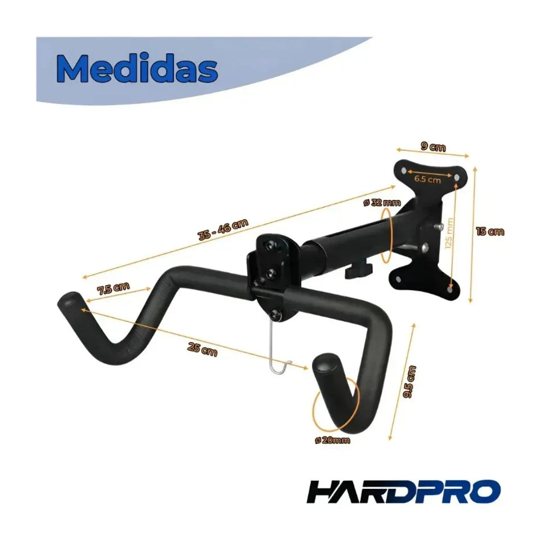 Soporte Porta Bicicleta Para Pared Muralla Gancho Ajustable