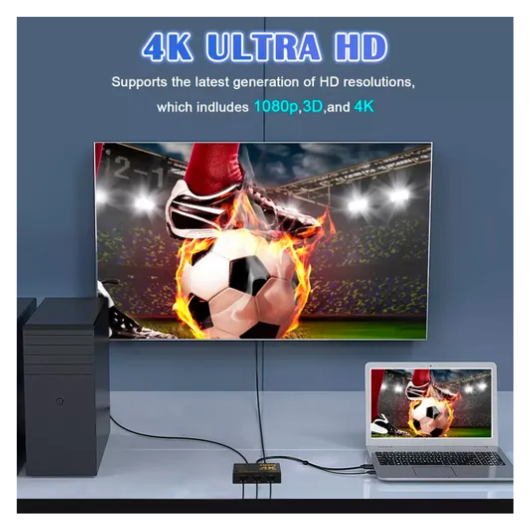 Switch Hdmi 4k 3x1 Splitter Video Alta Calidad Controlremoto