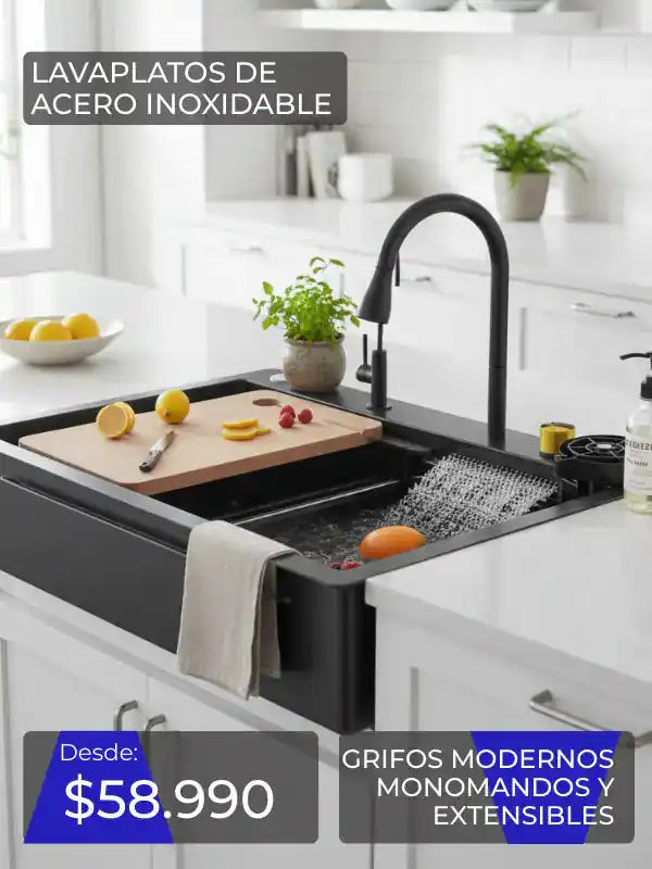 fregaplatos de acero inoxidable